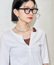 コットンモダール ヘンリーネック 半袖Tシャツ