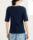 コットンモダール ヘンリーネック 半袖Tシャツ