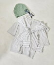 コットンモダール ヘンリーネック 半袖Tシャツ