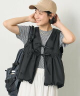 RED KAP 別注裾バルーン リボンベスト フリークスストア トップス ベスト・ジレ ブラック ベージュ ネイ…