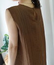 接触冷感シアーリネンタッチノースリーブブラウス【セットアップ可能】