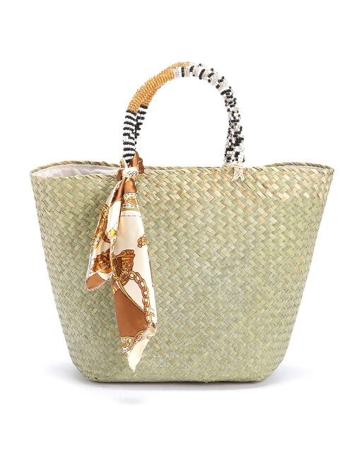 Un Billion L カシュカシュ Cachecache スカーフ付きビーズハンドル