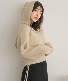 【SALE／65%OFF】RETRO GIRL フーディーZIPカーデ レトロガール トップス ニット ホワイト ブラック イエロー