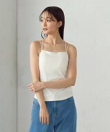【SALE／50%OFF】COMME CA ISM カップ付きダブルストラップ キャミソール コムサイズム トップス キャミ…
