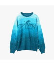 atmos pink Gradation Jacquard Sweater BLUE