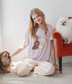 PEACH JOHN 【心地よい肌ざわりで,気持ちもほどける】カットソー半袖Tシャツパジャマ ピーチ・ジョン インナー・ルームウェア その他のインナー・ルームウェア ブルー【送料無料】