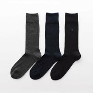 【SALE／30%OFF】Calvin Klein 3足セット 抗菌防臭 メンズ 太リブ ワンポイント クルー丈 ビジネスソック…