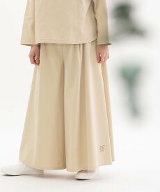 【SALE／30%OFF】nop de nod コットンリネンデニム・コットンツイルフレアーマキシパンツ プードゥードゥー パンツ その他のパンツ ベージュ ブルー ブラック【送料無料】