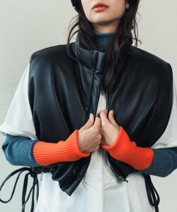 ORIENT MILLINERY SHEEP SKIN LEATHER DOWN VEST �b ���A���V�[�v�X�L�� �_�E���x�X�g �I���G���g �~���i���[ �W���P�b�g�E�A�E�^�[ ���̑��̃W���P�b�g�E�A�E�^�[ �J�[�L�O���[�� �u���b�N�y���������z