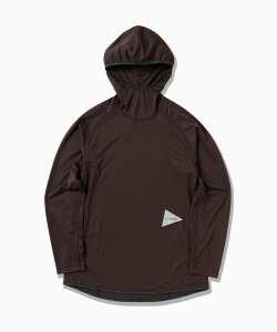 and wander dry jersey LS hoodie �A���h�����_�[ �g�b�v�X �J�b�g�\�[�ET�V���c �J�[�L�O���[�� �u���b�N�y���������z
