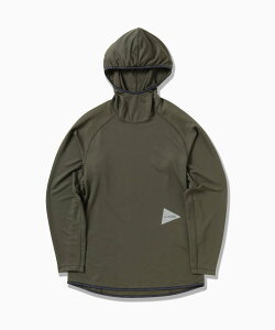 and wander dry jersey LS hoodie �A���h�����_�[ �g�b�v�X �J�b�g�\�[�ET�V���c �J�[�L�O���[�� �u���b�N�y���������z