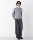 「DELEGANT」 バレルレッグイージーパンツ(セットアップ可)