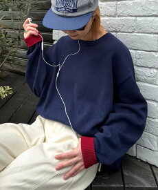 【SALE／10%OFF】CIAOPANIC TYPY 【洗えるニット】ユニセックスビックシルエットロンTeeライクニット チャオパニックティピー トップス ニット ネイビー ホワイト イエロー グレー ブルー レッド ブラック ブラウン