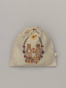 Coral & Tusk �В� Drawstring Bag Cat and Dog Friends Garland �A�b�V���y�[�t�����X ���z�E�|�[�`�E�P�[�X �|�[�`�y���������z