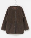 リバーシブルボア撥水キルティングコート