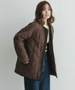 リバーシブルボア撥水キルティングコート