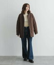 リバーシブルボア撥水キルティングコート