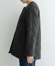 リバーシブルボア撥水キルティングコート