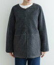 リバーシブルボア撥水キルティングコート