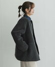 リバーシブルボア撥水キルティングコート
