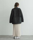 リバーシブルボア撥水キルティングコート