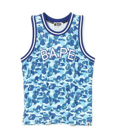 A BATHING APE ABC CAMO BASKETBALL TANK TOP ア ベイシング エイプ トップス ノースリーブ・タンクトップ ブルー グリーン【送料無料】