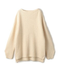 【SALE／30%OFF】MACPHEE フリッジーウール ボートネックプルオーバー トゥモローランド トップス ニット ネイビー ホワイト【送料無料】