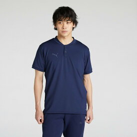 PUMA メンズ サッカー PUMAFTBL トラベル 半袖 ポロシャツ プーマ トップス ポロシャツ ネイビー【送料無料】