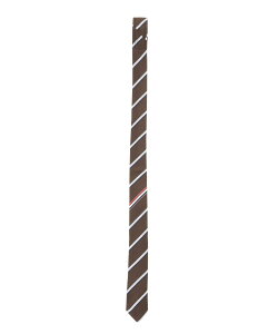 THOM BROWNE CLASSIC TIE IN SHADOW STRIPE PIQUE WEAVE �g���u���E�� �X�[�c�E�t�H�[�}�� �l�N�^�C�E���l�N�^�C �u���E���y���������z