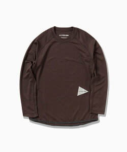 and wander dry jersey raglan LS T �A���h�����_�[ �g�b�v�X �J�b�g�\�[�ET�V���c �J�[�L�O���[�� �u���b�N�y���������z