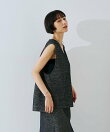 【セットアップ対応】モールヘリンボーンVネックベスト/ジレ【予約】