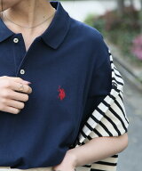 【SALE／50%OFF】U.S. POLO ASSN. U.S. POLO ASSN./ポロシャツ 半袖 ワンポイントロゴ ポニー刺繍 ユニセ…