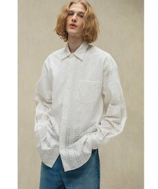 【SALE／50%OFF】BEAUTY&YOUTH UNITED ARROWS ＜monkey time＞ BROAD EMBROIDERY REG/シャツ ユナイテッドアローズ アウトレット トップス シャツ・ブラウス ホワイト グレー【送料無料】