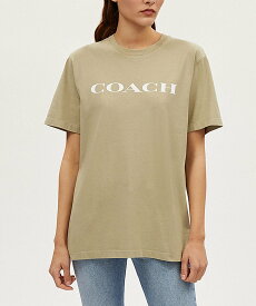 【SALE／65%OFF】COACH OUTLET シグネチャー Tシャツ コーチ　アウトレット トップス カットソー・Tシャツ グリーン【送料無料】