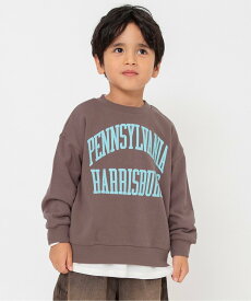 BREEZE WEB限定 カレッジバリエーショントレーナー エフオーオンラインストア トップス スウェット・トレーナー グリーン グレー ブルー ベージュ レッド ブラウン イエロー ピンク