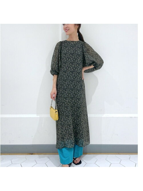 La Boutique Bonbon 洗える シフォンカットドビーペイズリーワンピース Rakuten Fashion 楽天ファッション 旧楽天ブランドアベニュー Dj3919