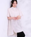 【SALE／20%OFF】SHOO・LA・RUE 【洗える】体型きれい見え チュニックワンピース シューラルー ワンピース・ドレス チュニック ベージュ パープル ネイビー【送料無料】