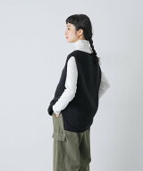 かぐれ ペルーニットベスト カグレ トップス ベスト・ジレ グレー ブラック【送料無料】