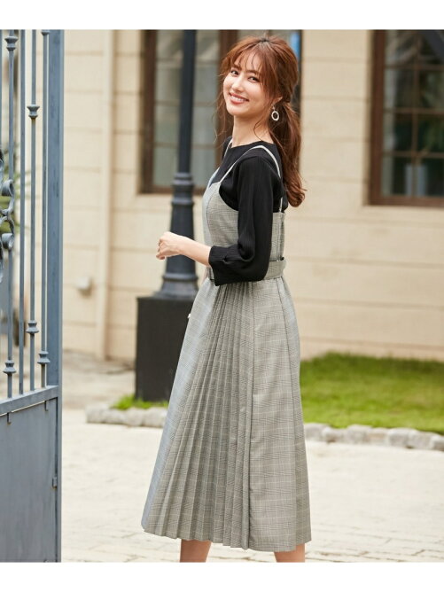 Any Sis 美人百花10月号掲載 2set サイドプリーツ ジャンドレ Rakuten Fashion 楽天ファッション 旧楽天ブランドアベニュー Bn59
