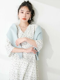 【SALE／20%OFF】natural couture WEB限定 / レトロ小花ワンピース ナチュラルクチュール ワンピース・ドレス その他のワンピース・ドレス レッド【送料無料】