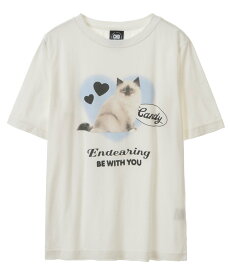 Candy Stripper BE WITH YOU TEE キャンディストリッパー トップス カットソー・Tシャツ ホワイト ブラック ピンク ブルー【送料無料】