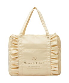 【SALE／40%OFF】Maison de FLEUR EC限定サテンフリルキャリーオンバッグ メゾン ド フルール バッグ トートバッグ パープル ブルー グリーン イエロー レッド ピンク ブラック ホワイト【送料無料】