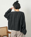 別注 リネンレーヨンノーカラーVネックジャケット<セットアップ対応>