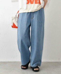 Our. Our.�bDENIM WIDE PANTS [[MTAH601-0414]][C] �n�O�n�O �p���c �W�[���Y�E�f�j���p���c�y���������z