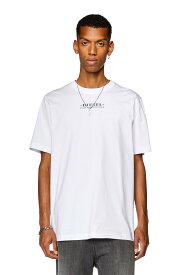 【SALE／40%OFF】DIESEL メンズ Tシャツ ロゴグラフィック ディーゼル トップス カットソー・Tシャツ ホワイト ブラック レッド【送料無料】