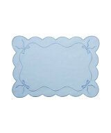 Francfranc 刺繍リボン ランチマット ブルー フランフラン 食器・調理器具・キッチン用品 ランチョンマッ…