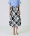 【SALE／39%OFF】BLUE LABEL CRESTBRIDGE クレストブリッジチェックライトクロッシングツイルスカート ブルーレーベル / ブラックレーベル・クレストブリッジ スカート ミニスカート オレンジ ベージュ グレー【送料無料】