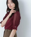 【SALE／30%OFF】NATURAL BEAUTY BASIC リングチェーンシアースリーブニット ナチュラルビューティベーシック トップス ニット ブラック【送料無料】
