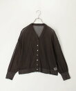 袖口ラメシアーVネックカーディガン