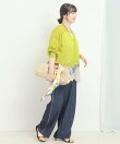袖口ラメシアーVネックカーディガン